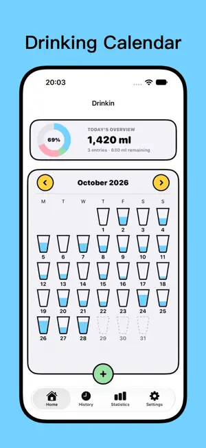 Drinkin-Water Tracker screenshot 1