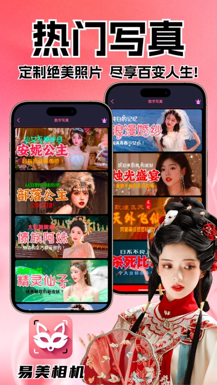 易美相机-AI换脸变装特效写真软件&美颜电子版手机证件照制作