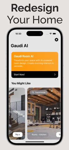 Gaudi: Interior AI Room Design screenshot