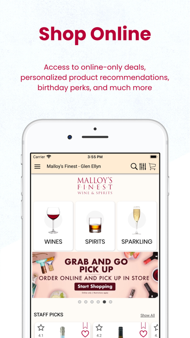 Malloy's Finest Wine & Spirits Screenshot