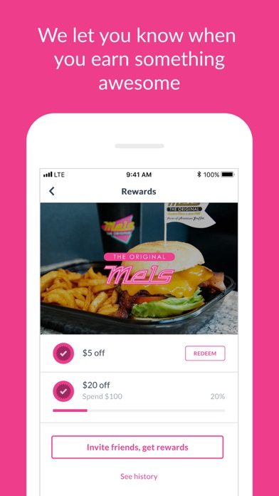 The Original Mels Rewards iPhone screenshot 4 - Food & Drink app