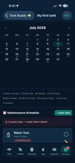 Tank Buddy: Aquarium Care screenshot 1