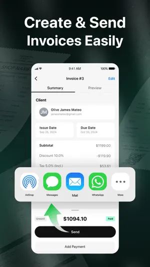 Quick Invoice Maker - Billing screenshot 3