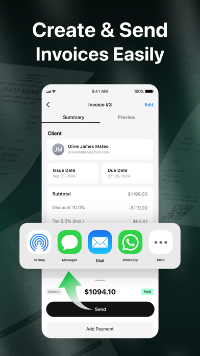 Invoice Maker A2Z iPhone screenshot 3 - Utilities app