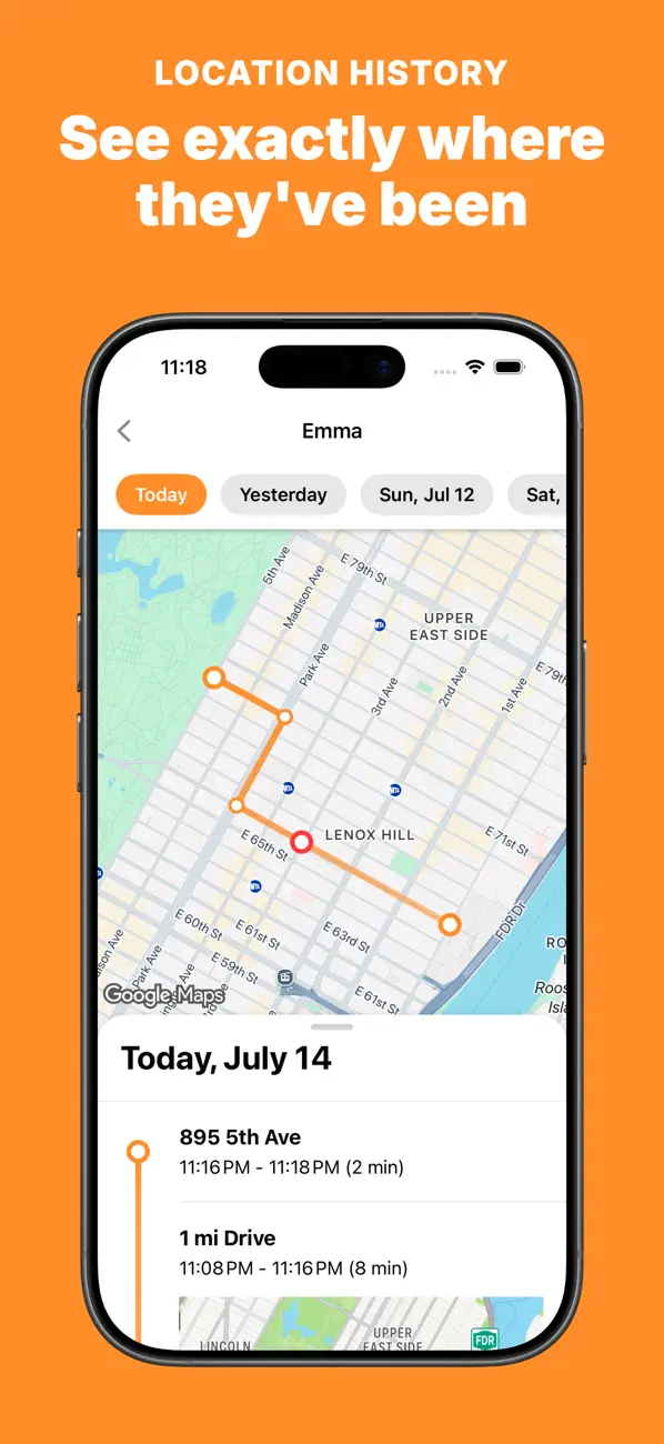 Screenshot #3 pour Share Location: Phone Tracker