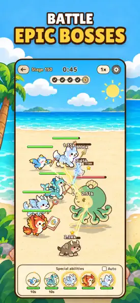 Petlings: Merge & Battle gameplay screenshot 4