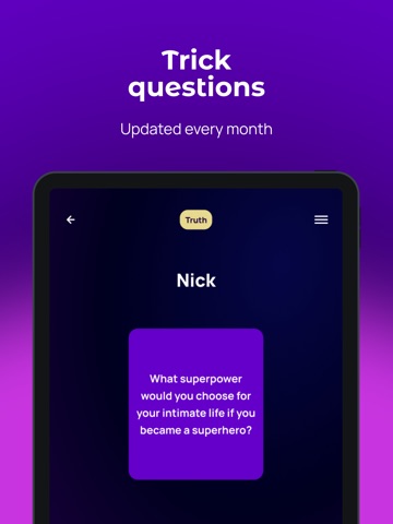 Rooni: Truth or Dare Wild 18 iPad screenshot