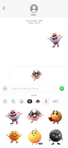 Bouncing Ball Stickers screenshot