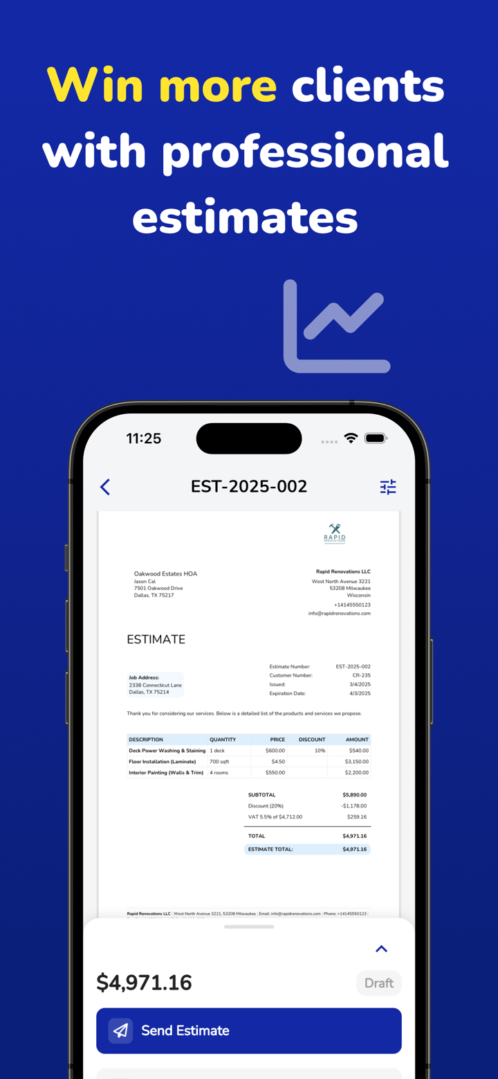 Invotap: Invoice Maker, Quote screenshot 3