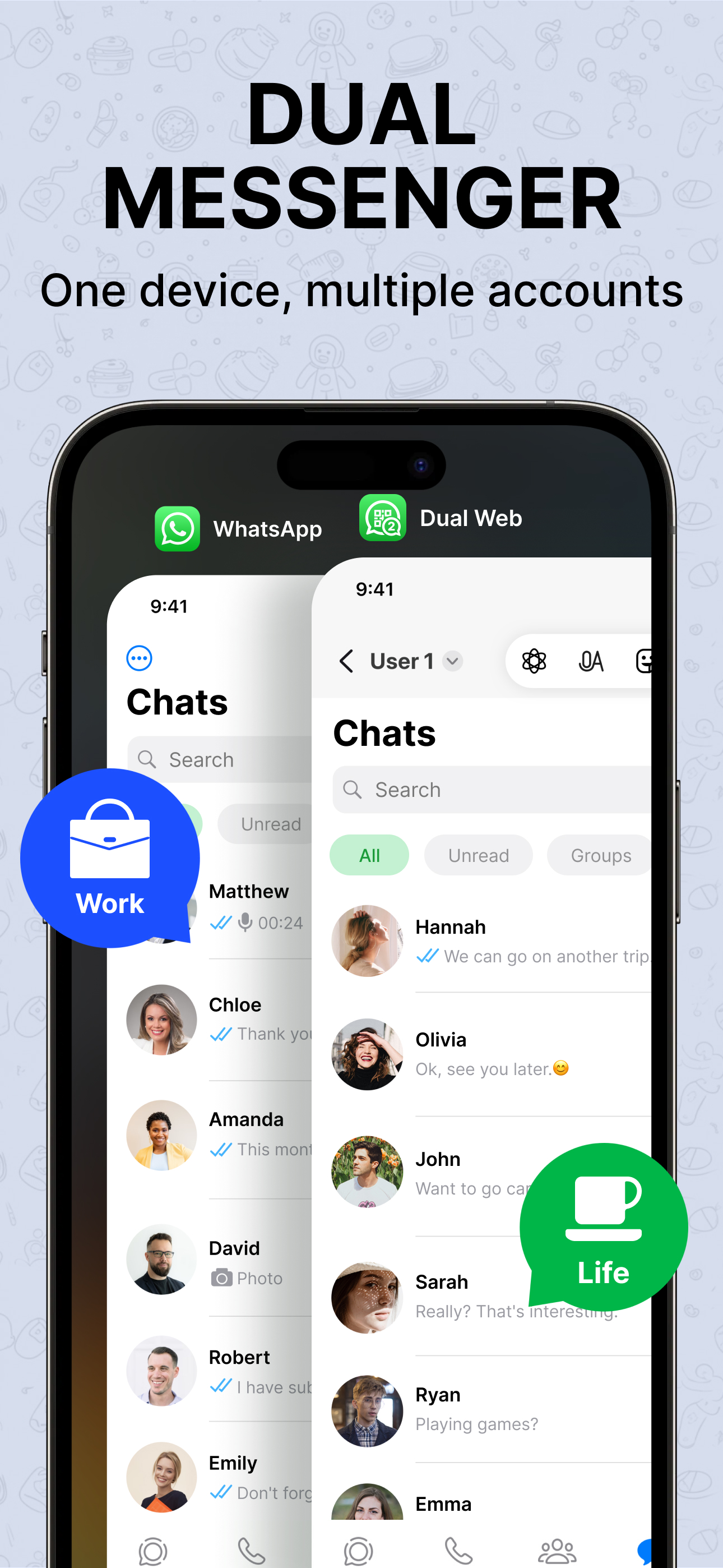 Dual Web Chat WAPP