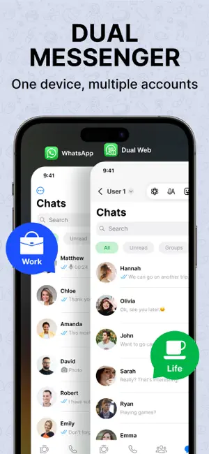 Dual Web Chat WAPP screenshot 1