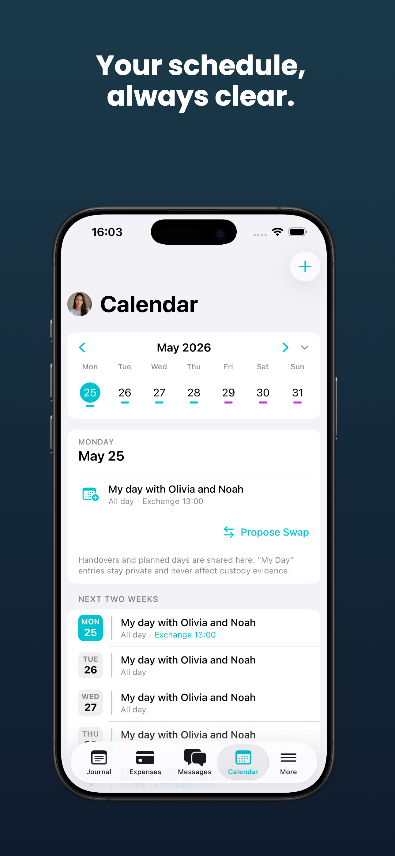 Parentlog: Custody App screenshot 5