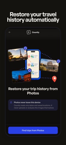 Countly – Country Days Tracker Screenshot 3 of 9