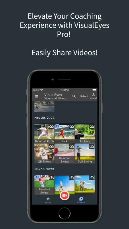 VisualEyes: Video Coaching App screenshot 1 of 5