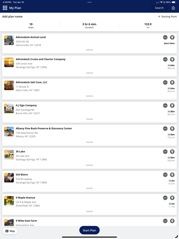 Discover Saratoga NY! iPad screenshot 9 - Travel app