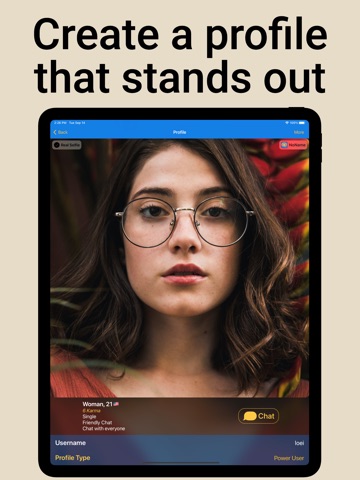 Chat & Make Friends - NoName iPad screenshot