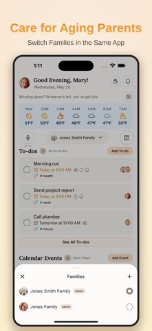 Juggle Ease: Family Organizer iPhone screenshot