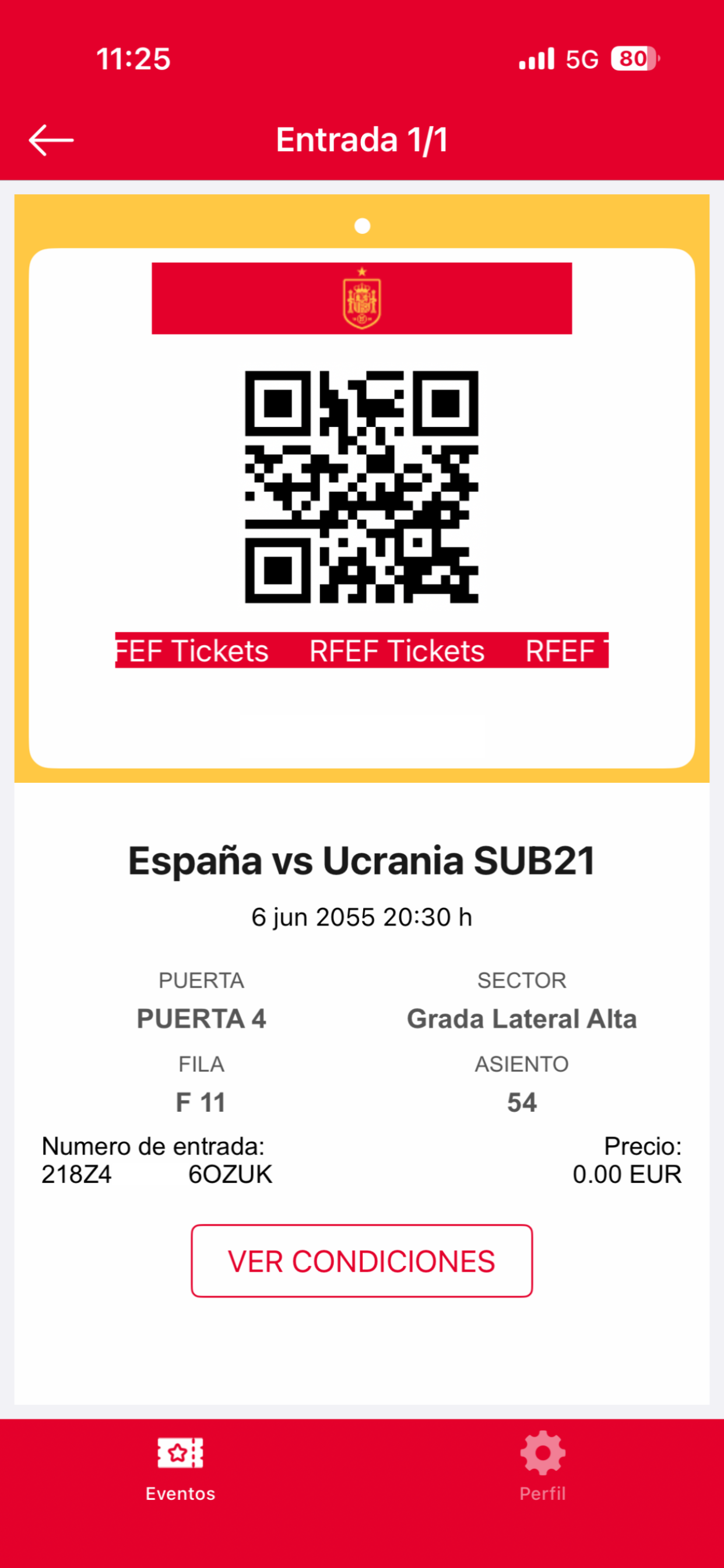 RFEF Tickets