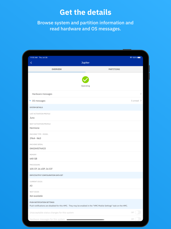 Screenshot #5 pour IBM HMC Mobile