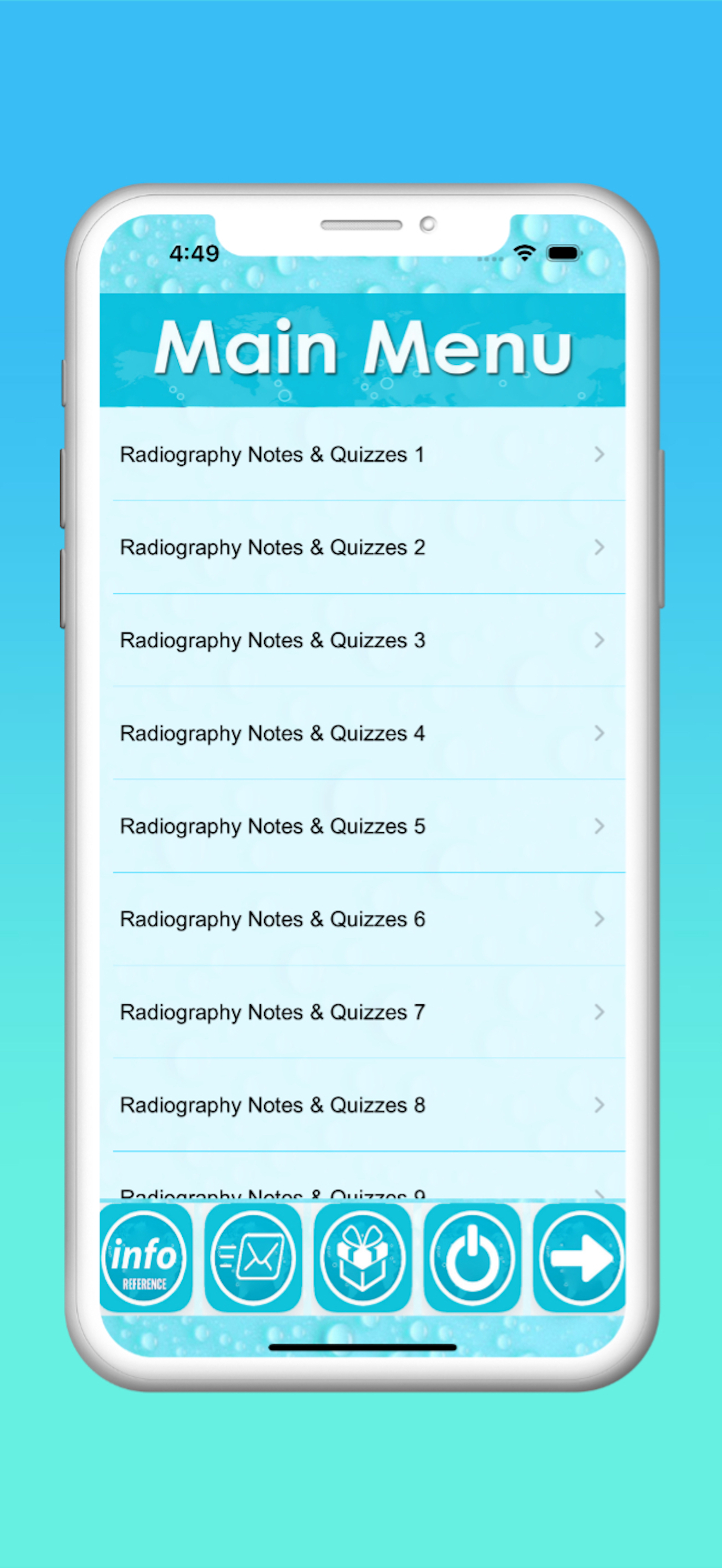 Radiography  EXAM REVIEW App