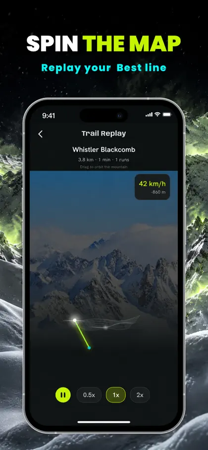 Screenshot 5 di 6 di Berk: Ski Tracker & Community