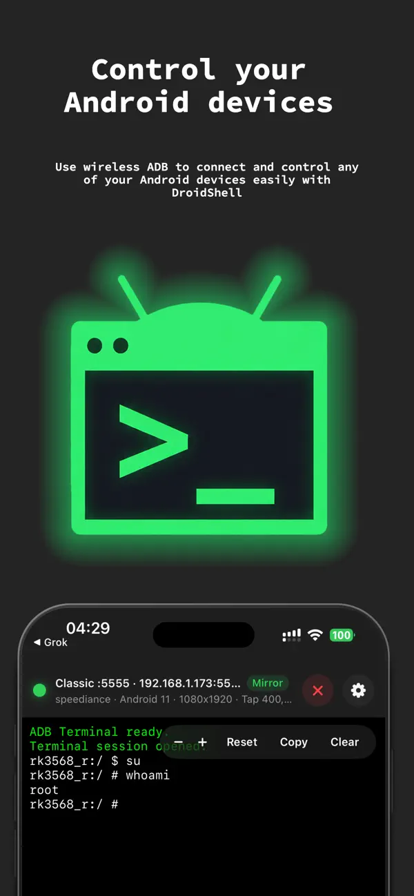 #1. DroidShell (iOS) Przez: Jan Sallads
