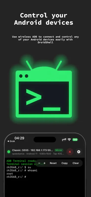 DroidShell screenshot 1 of 6