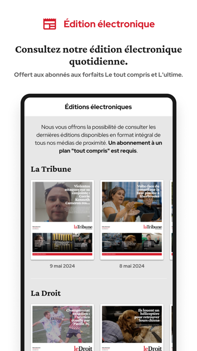 La Tribune Screenshot