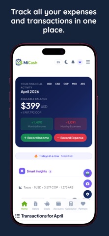 MiCash - Financial Control AI screenshot