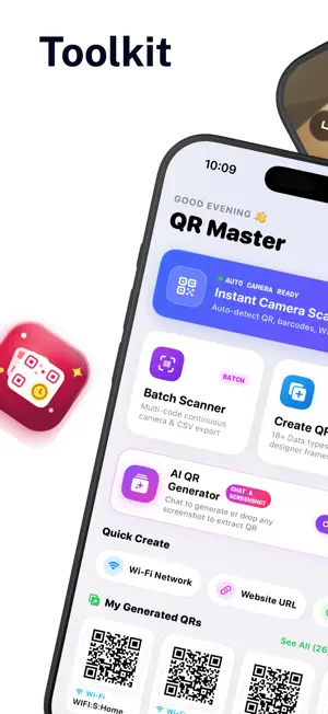 AI QR Code Generator & Scanner screenshot 1