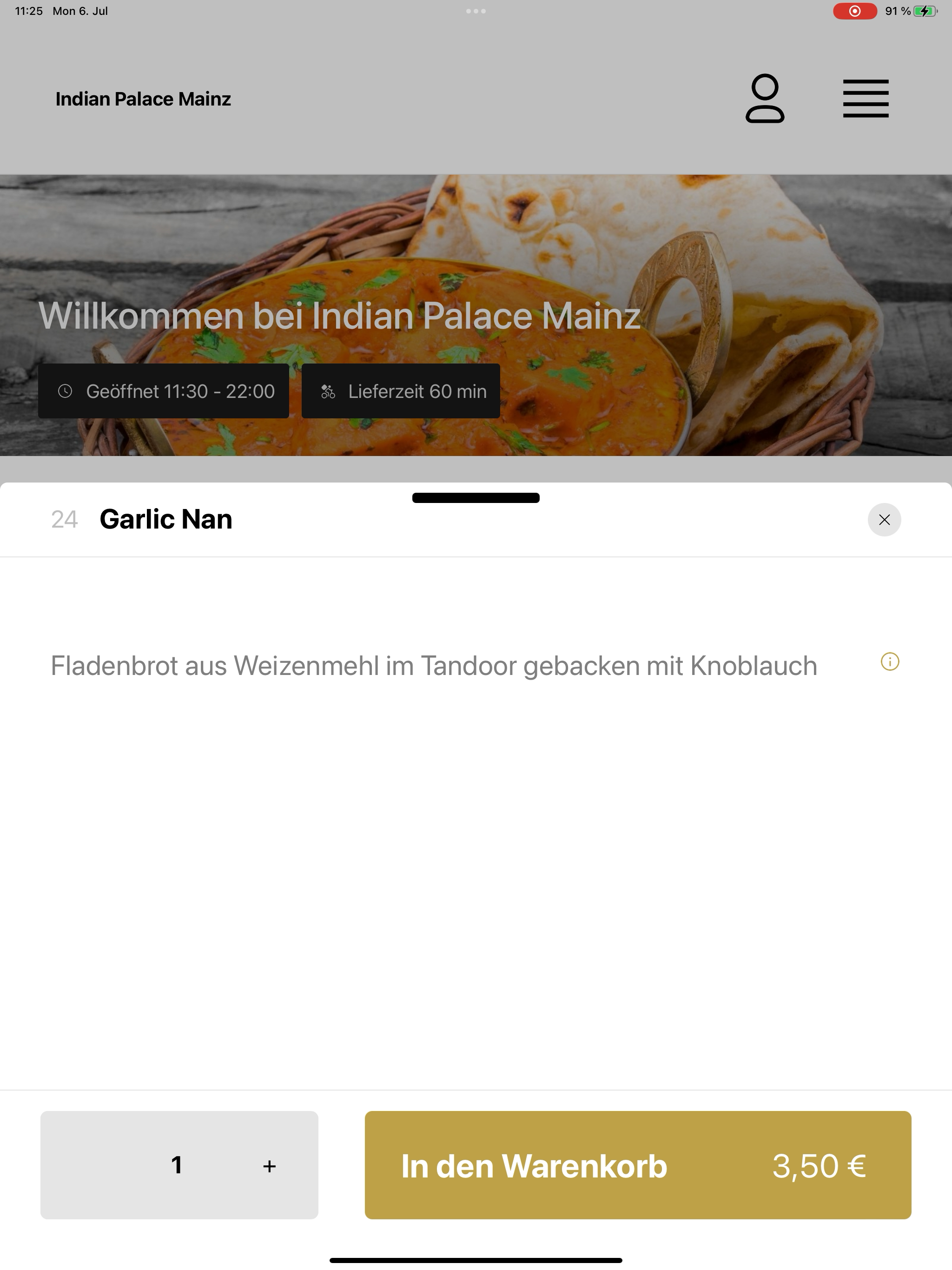Indian Palace Mainz screenshot 15