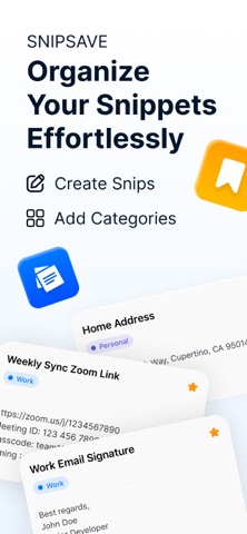 SnippetSave – Copy Paste Notes Screenshot 1 of 6
