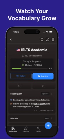 Vonote - Vocabulary Tracker screenshot