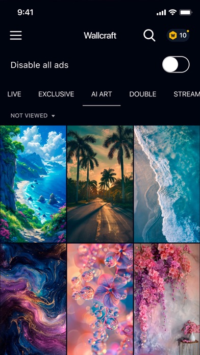 Wallcraft – Wallpapers, live Screenshot