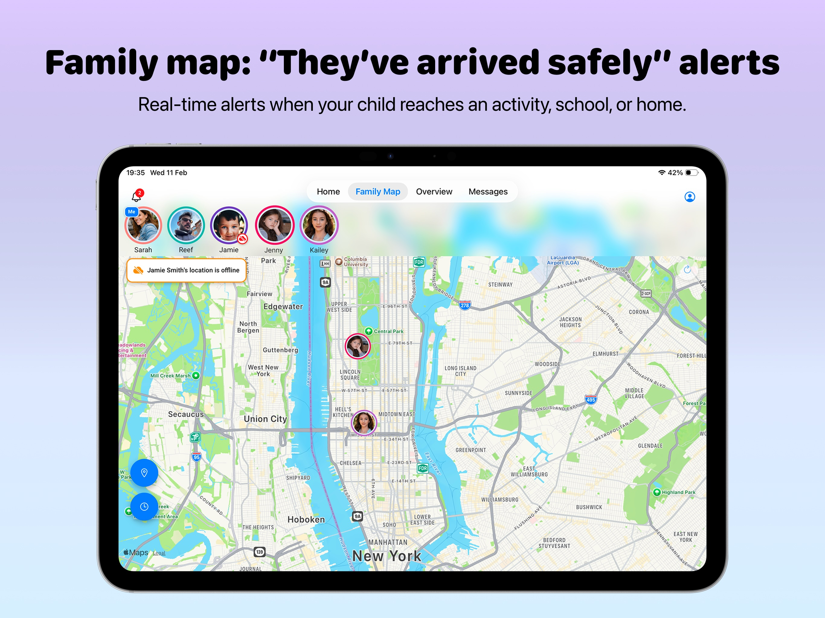 Kidow: Family Calendar & Map