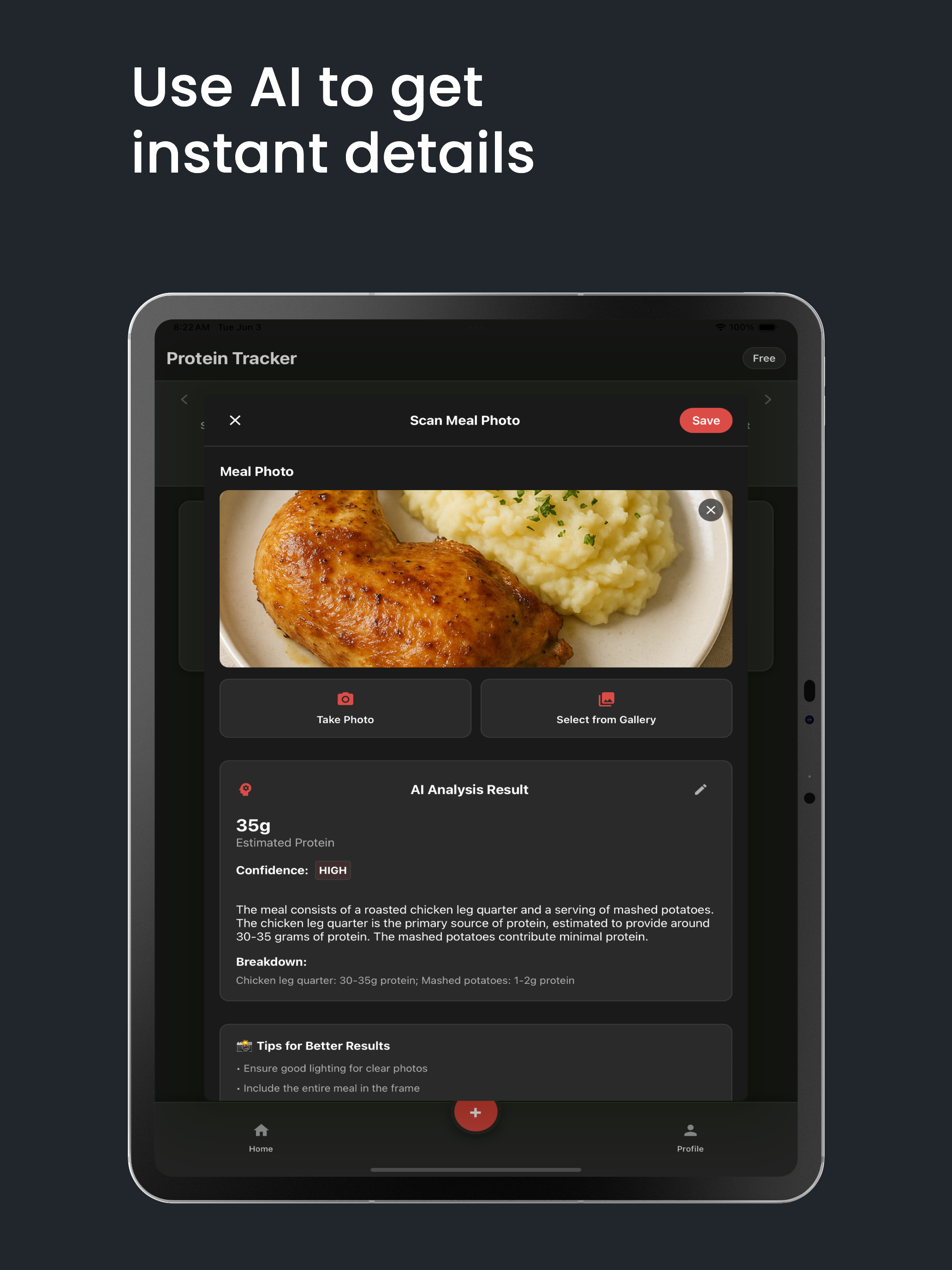 Protein AI Counter & Tracker