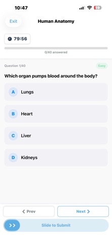 GCSE Biology Quiz iPhone screenshot