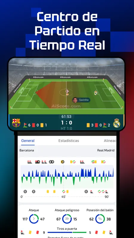 AiScore - Puntajes en Vivo screenshot 1 of 8