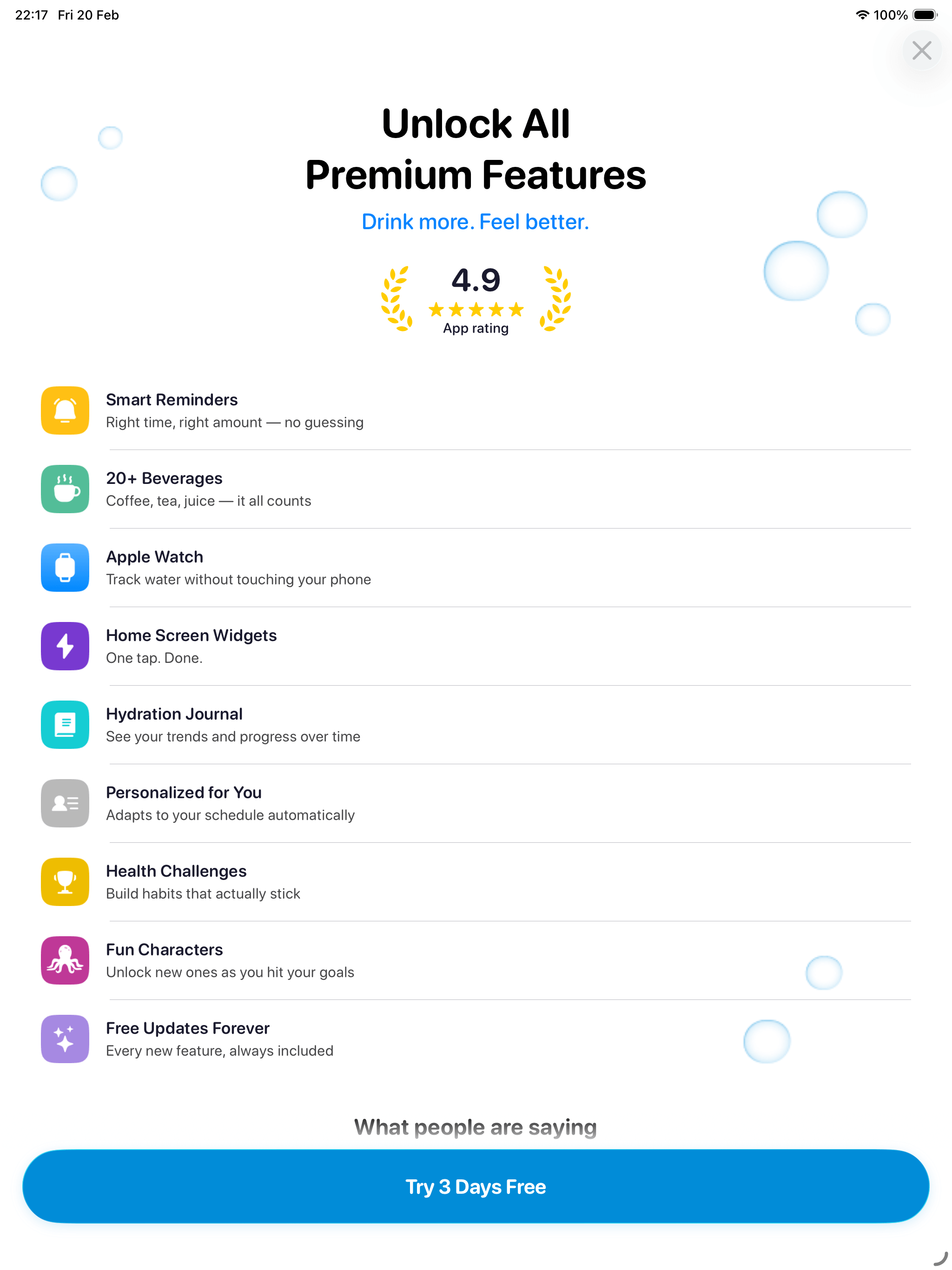 Water Tracker App – Waterbent