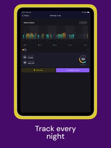 Snore recorder app - Snorely iPad screenshot