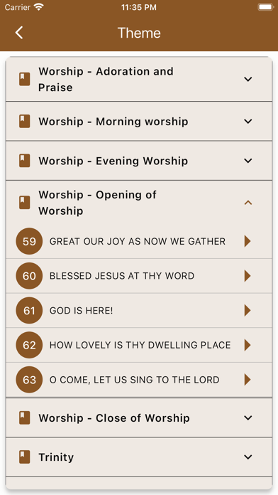 SDA Hymnal with music Screenshot