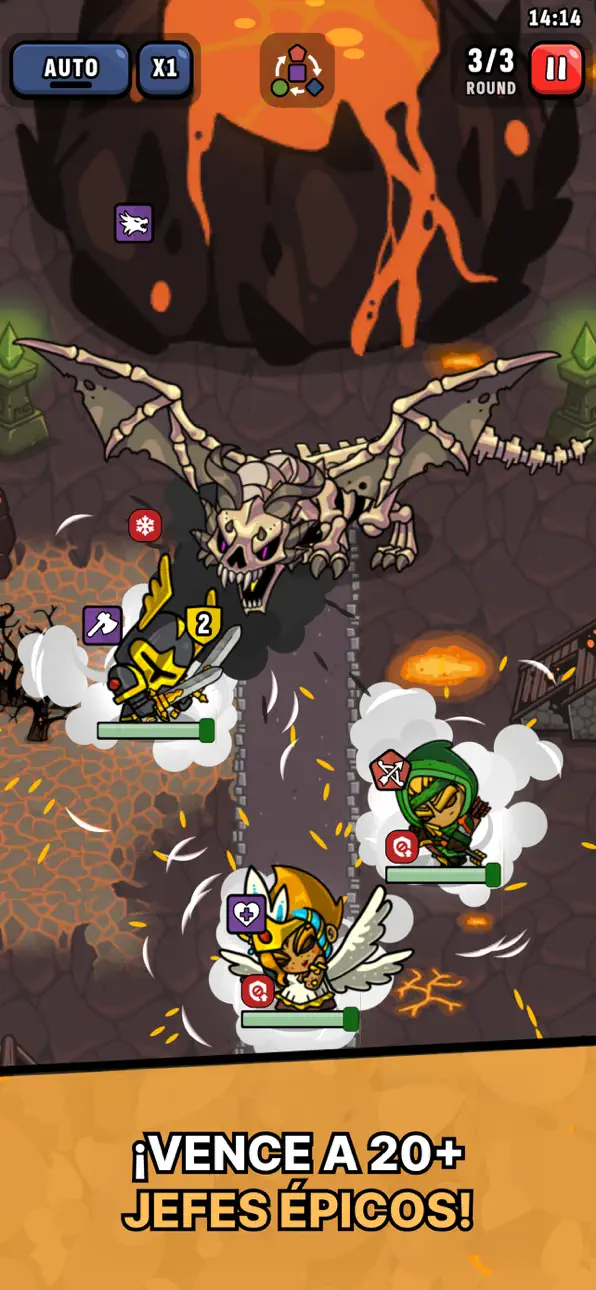 Heroes & Dragons: Tactical RPG Hack screenshot 1 - iOS game interface
