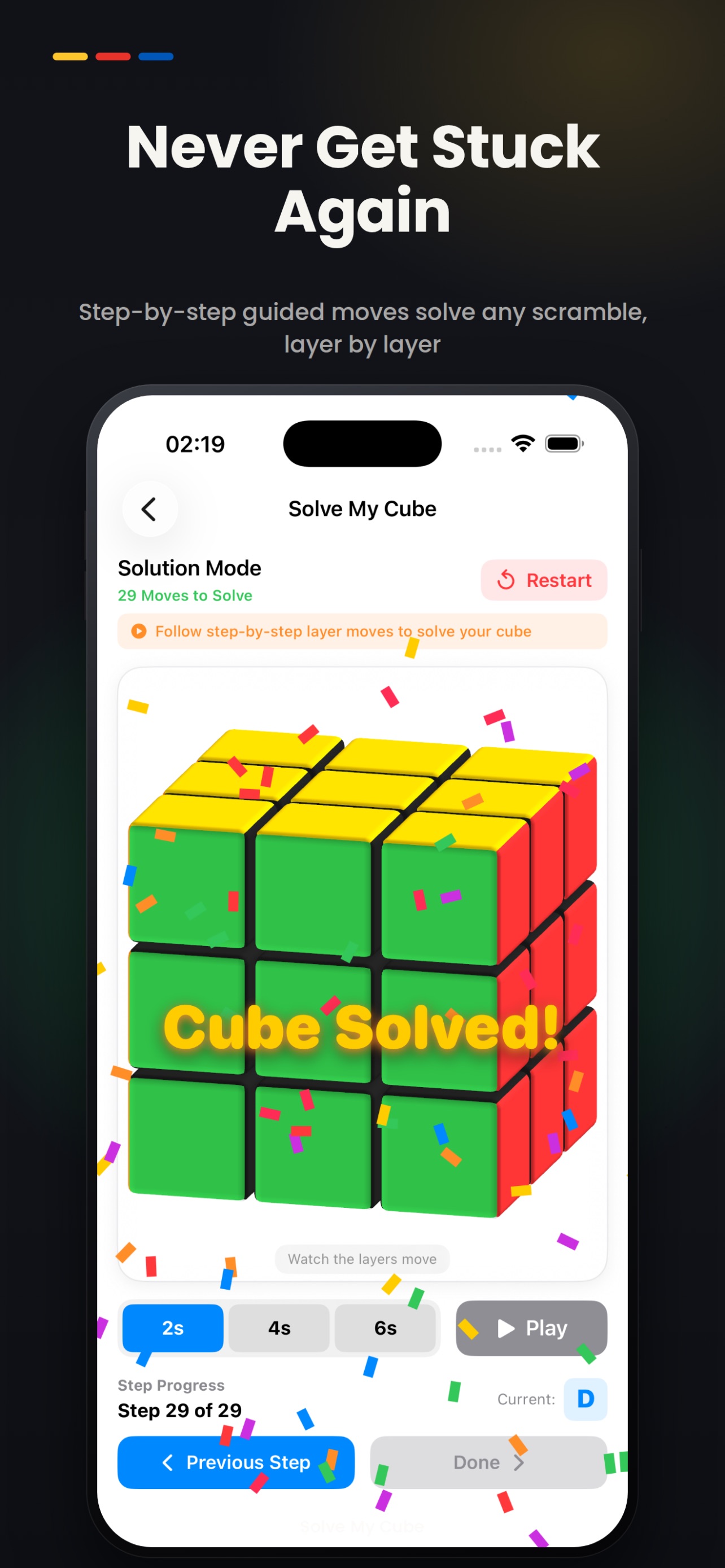 Screenshot 2 of Cube Solver - SOLCUB
