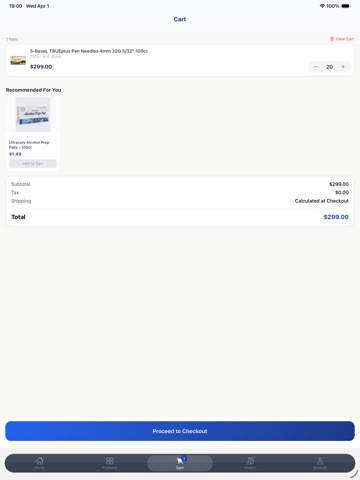 Alpine Commerce iPad screenshot