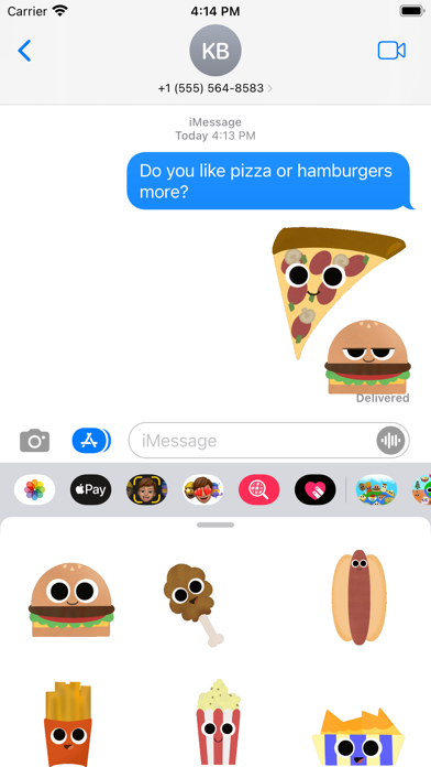 Foods of the World Stickers Screenshot