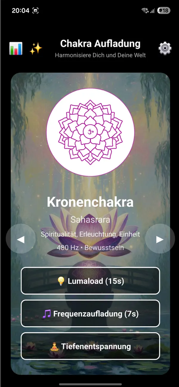 Screenshot #3 pour Chakra Aufladung