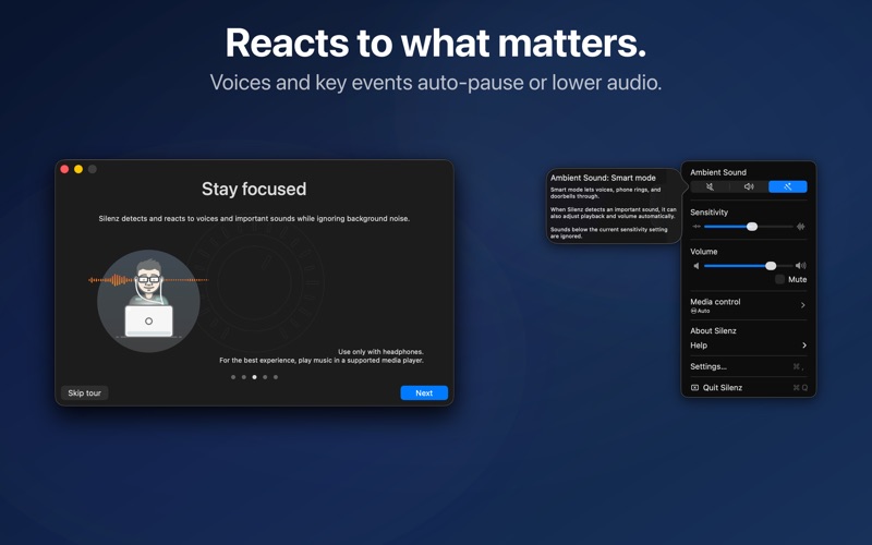Screenshot #2 pour Silenz - Gardez votre casque