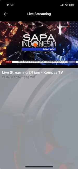 Kompas TV - Live Streaming iPhone screenshot 4