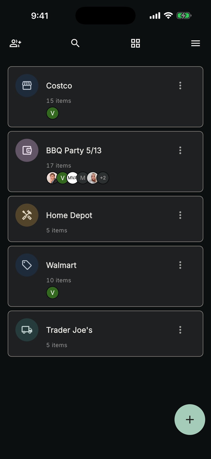 Tote: Grocery Shopping List iphone screenshot 2