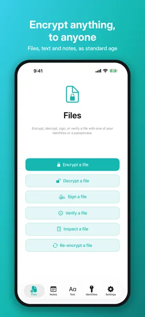 AgePony: File Encryption screenshot 1